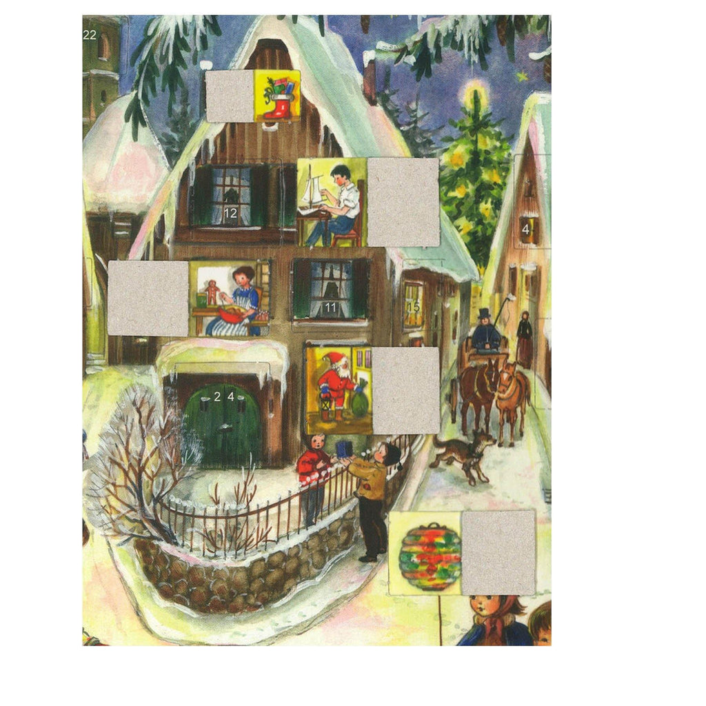 Calendario de Adviento A4 "Navidad en el pueblo"