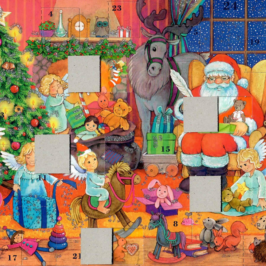 Calendario de Adviento A4 "Preparativos navideños"