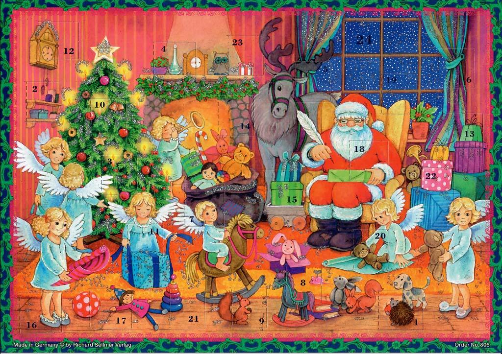 Calendario de Adviento A4 "Preparativos navideños"