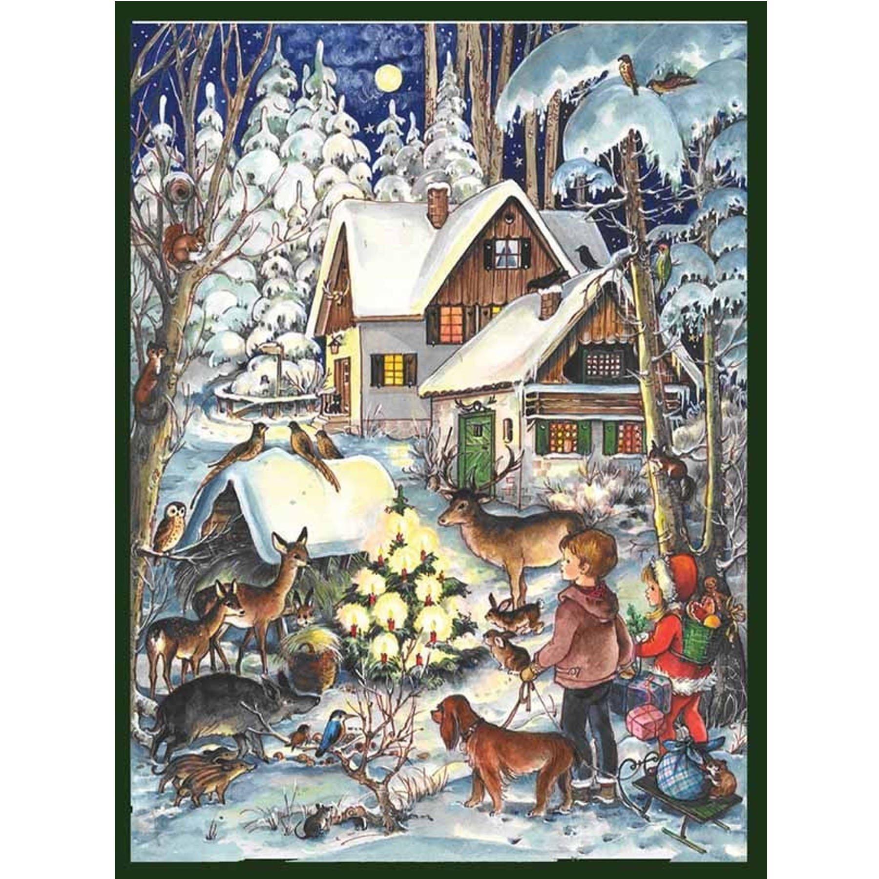 Calendario de Adviento A4 "Invierno con los animales"