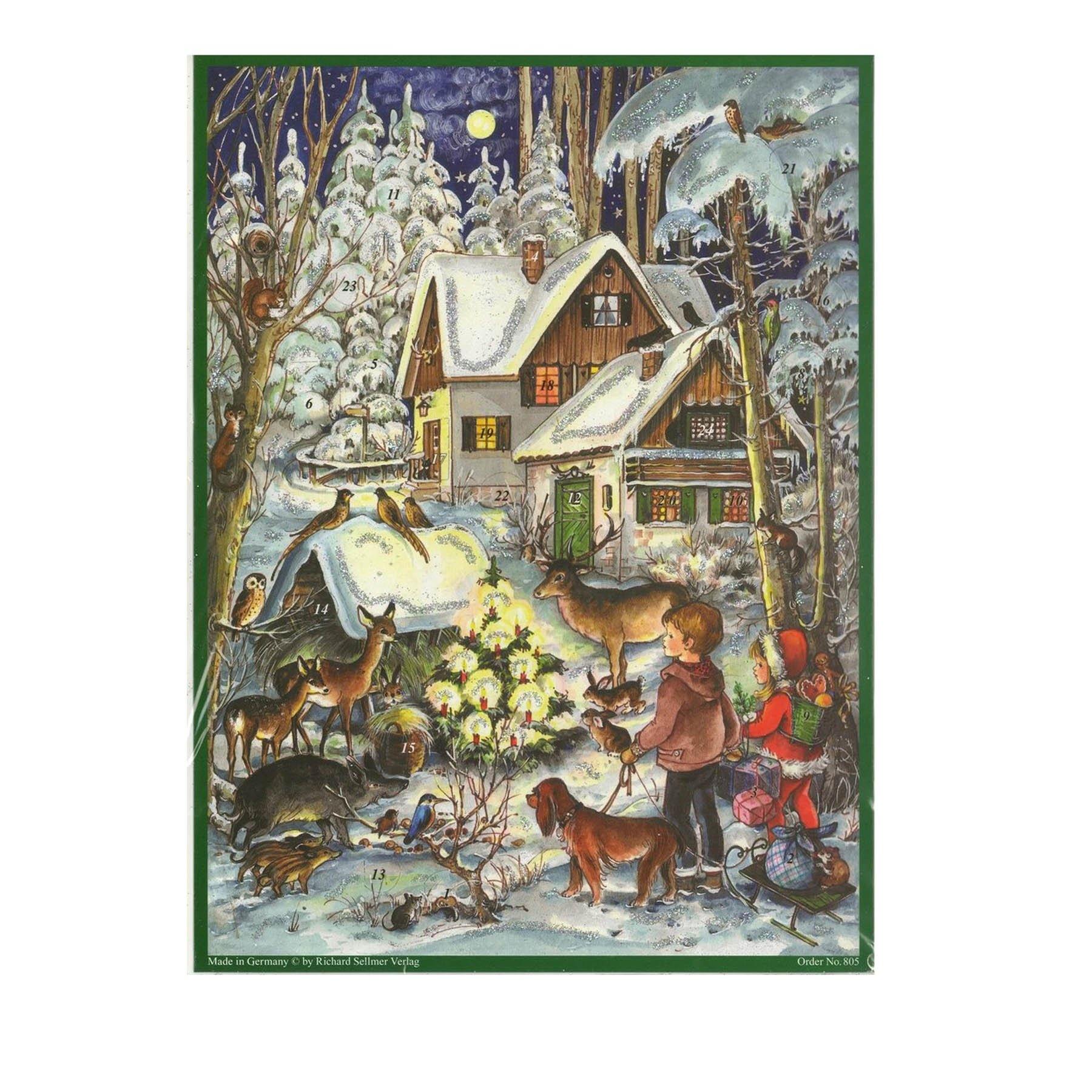 Calendario de Adviento A4 "Invierno con los animales"