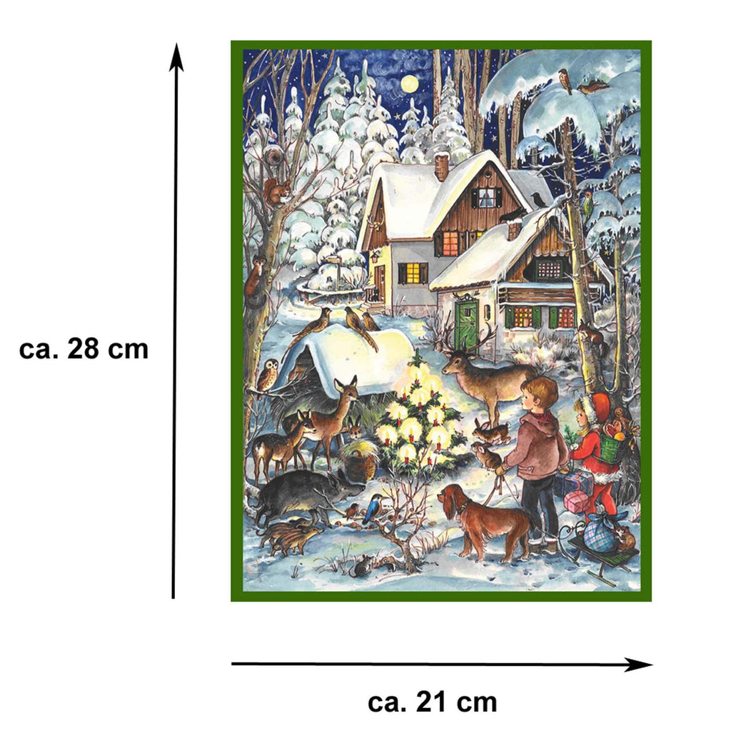 Calendario de Adviento A4 "Invierno con los animales"
