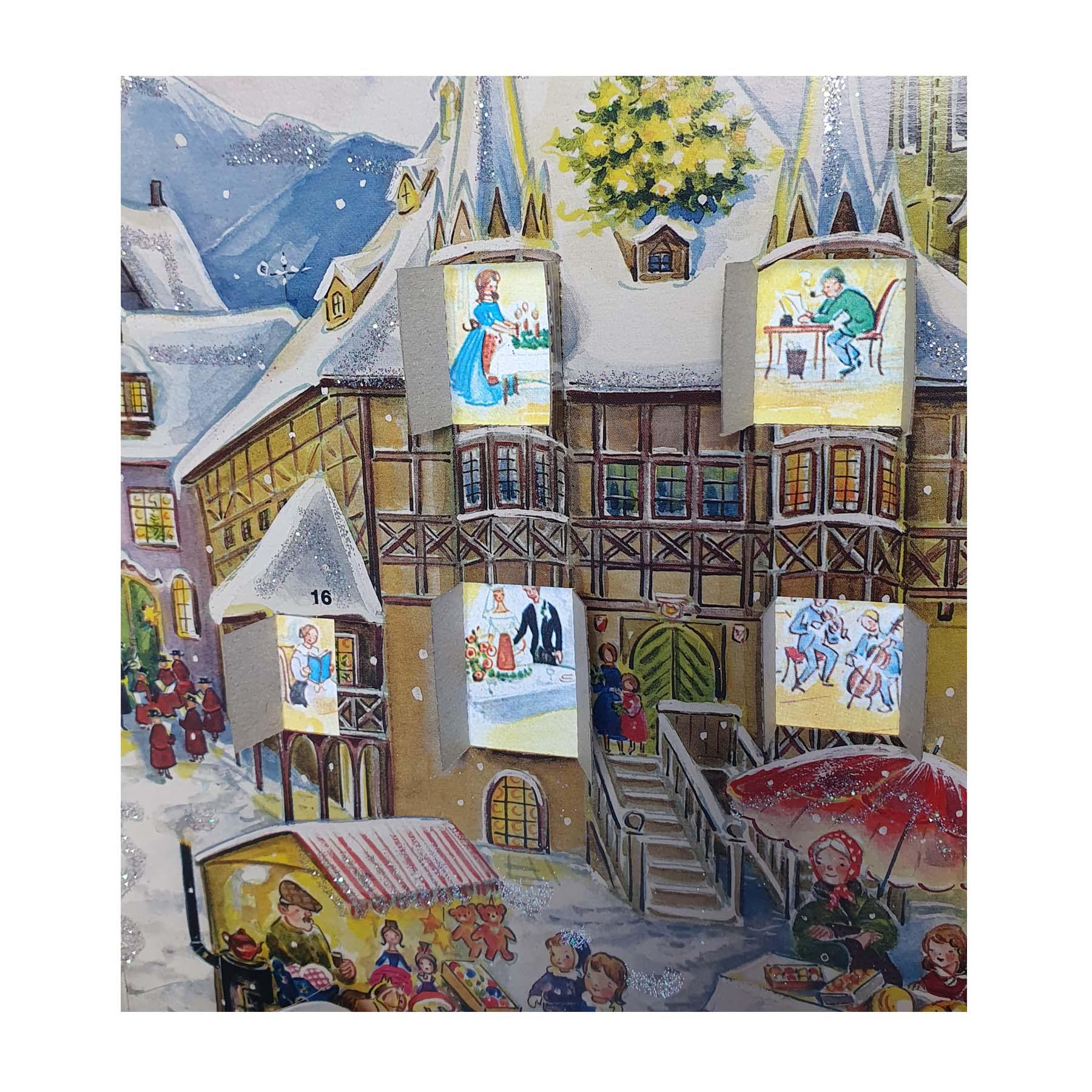 Calendario de Adviento "Escena del casco antiguo"