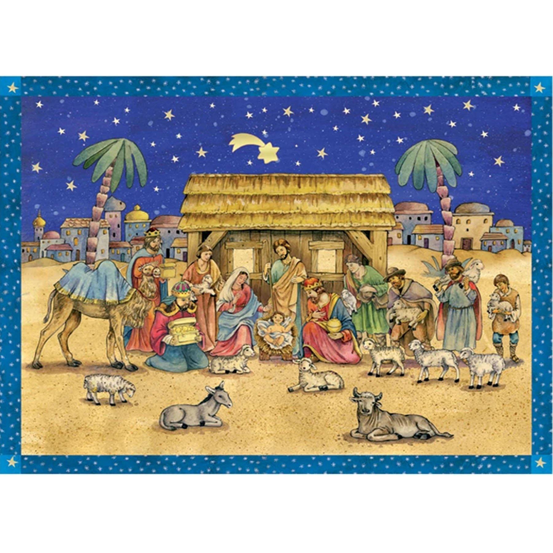 Calendario de Adviento "Visita al pesebre"