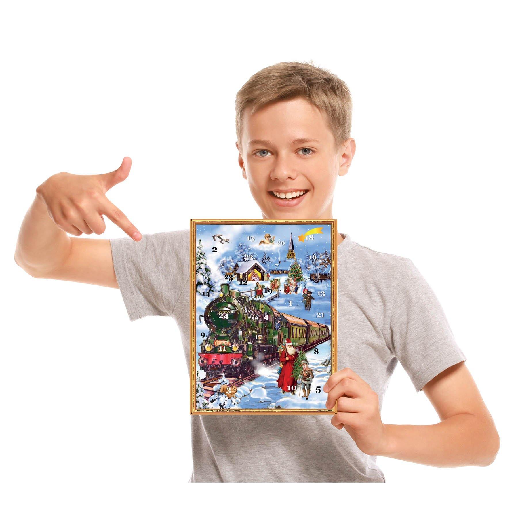 Calendario de Adviento "Eisenbahn im Schnee"
