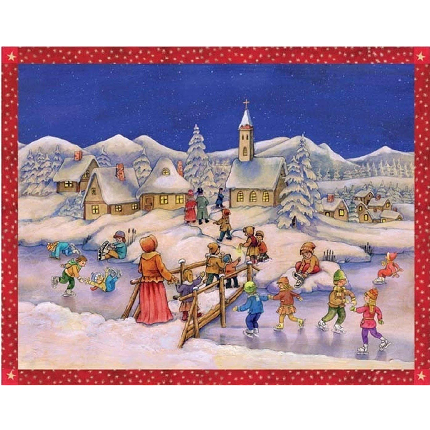 Calendario de Adviento "Patinar sobre hielo es genial"
