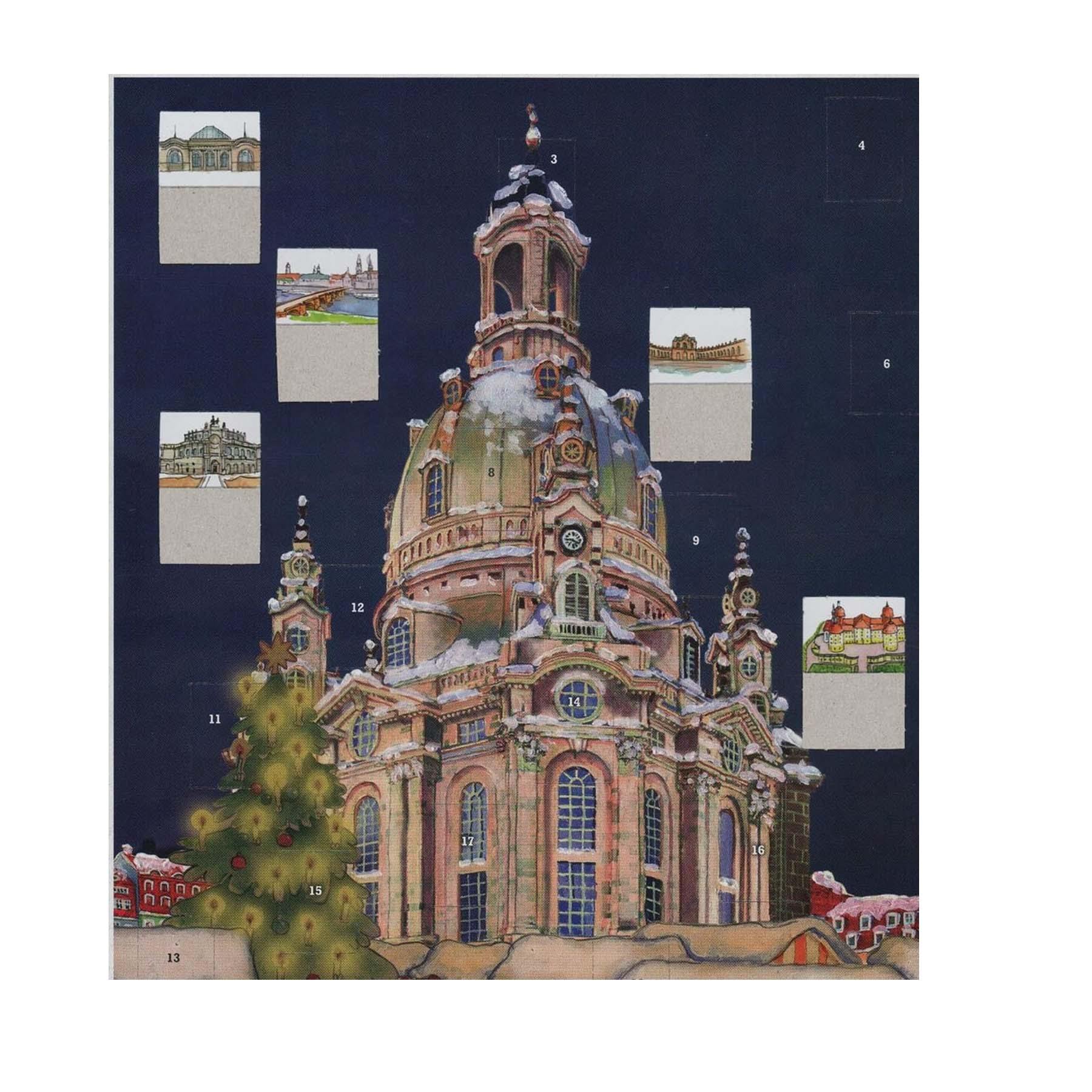 Calendario de Adviento "Frauenkirche Dresden"