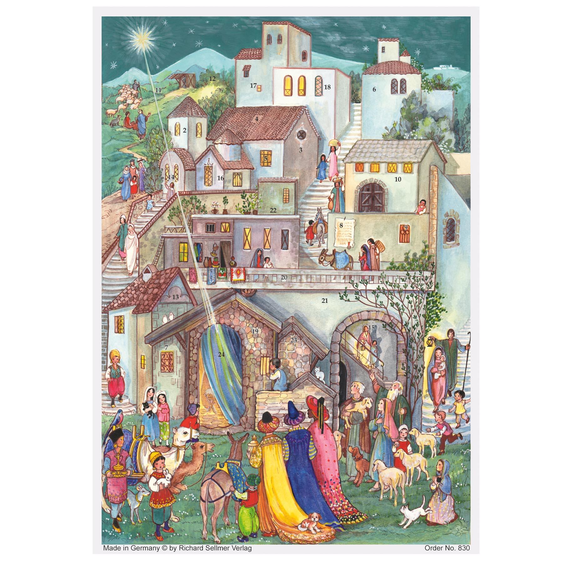 Calendario de Adviento "Los Reyes Magos en Belén"