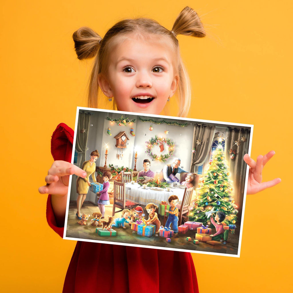 Calendario de Adviento "Hoy es la entrega de regalos"