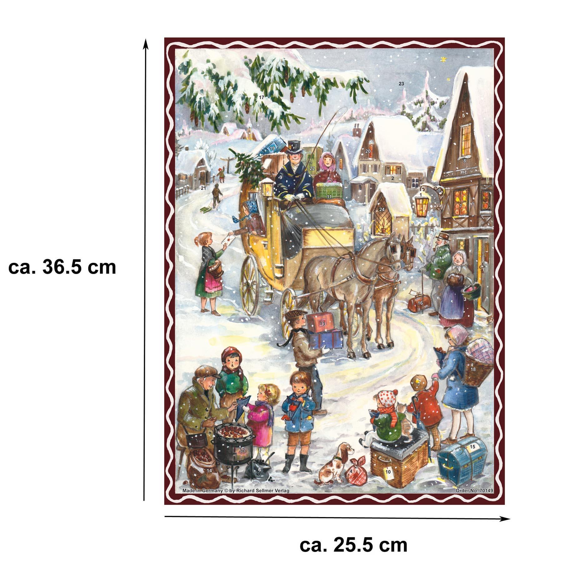Calendario de Adviento "Hurra, llega la carroza"