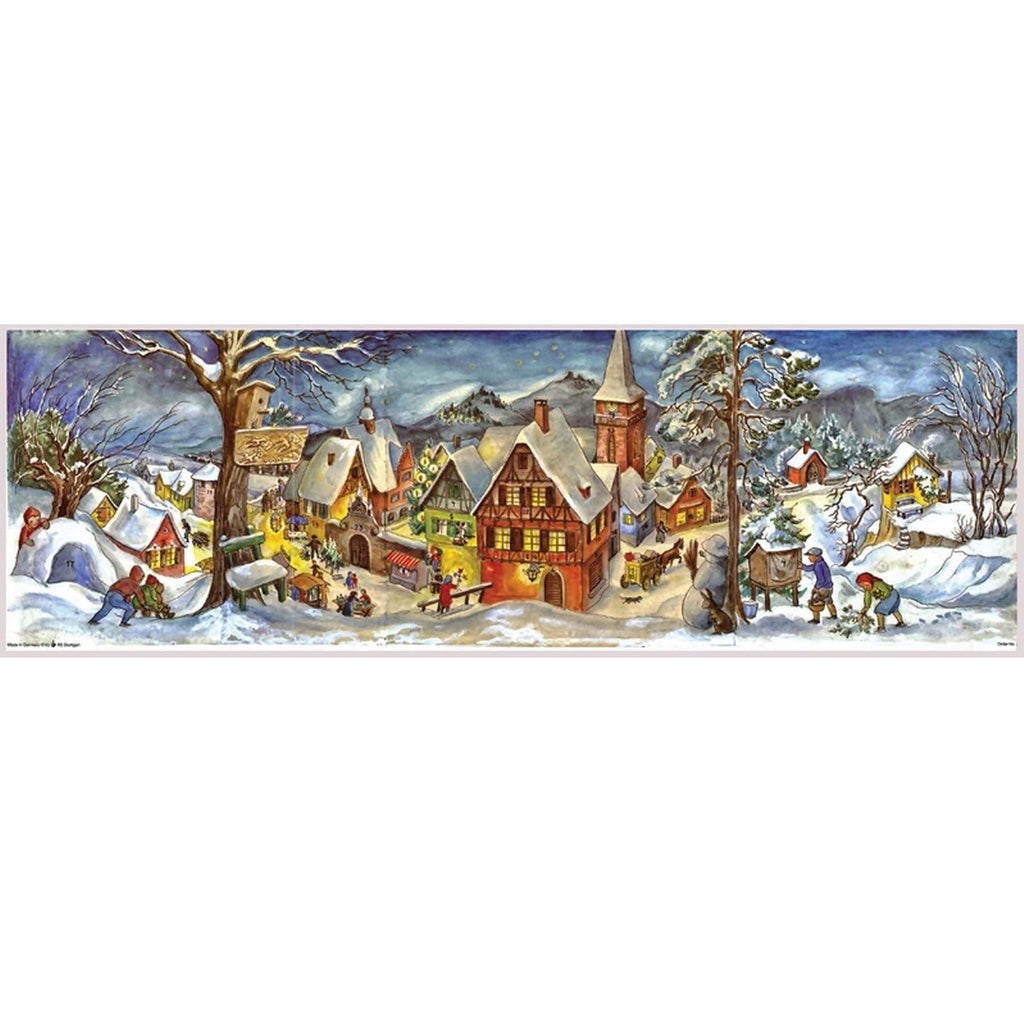 Calendario de Adviento "Pequeño pueblo en invierno"