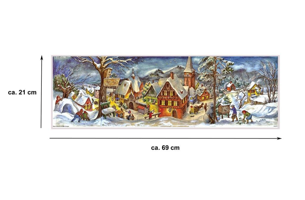 Calendario de Adviento "Pequeño pueblo en invierno"