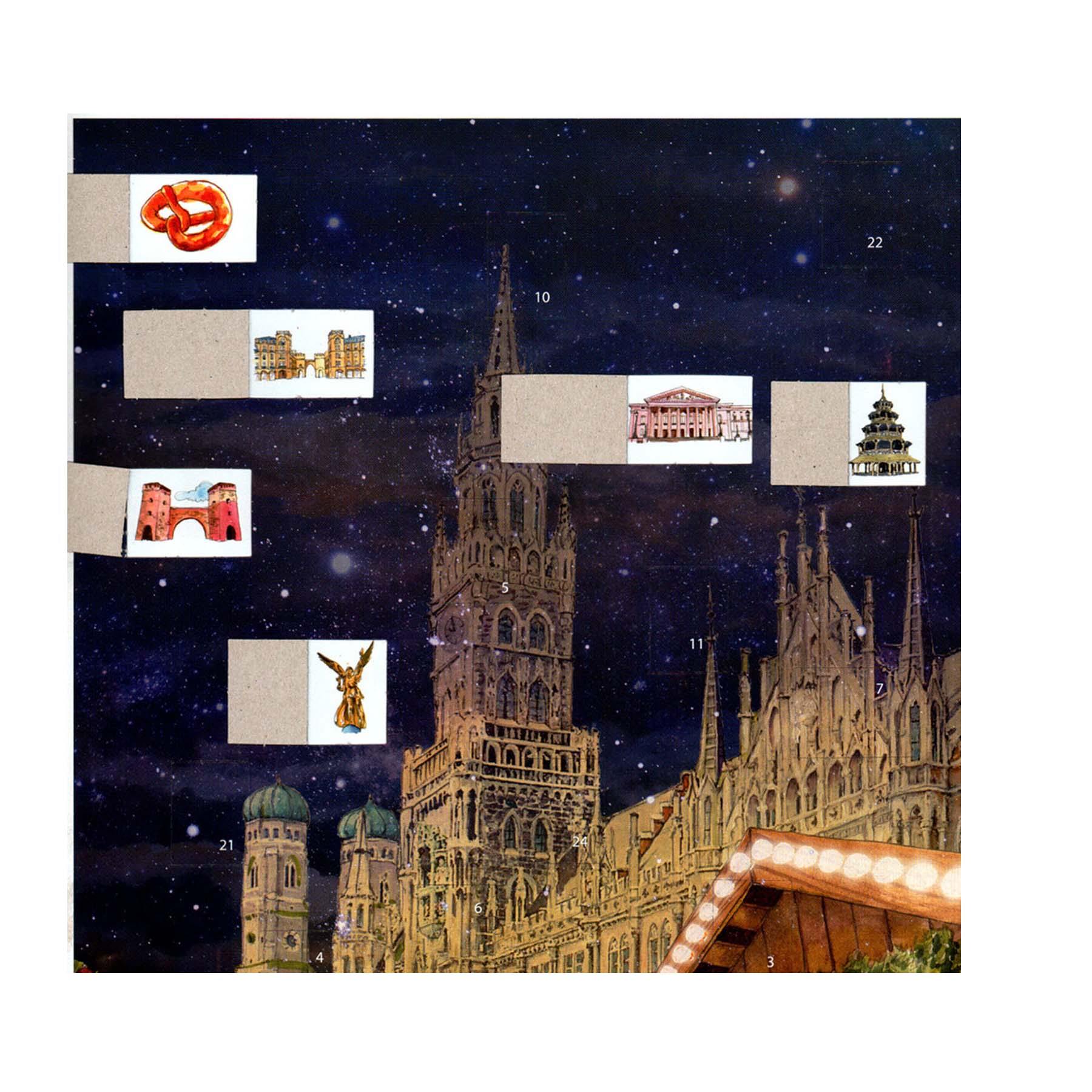 Calendario de Adviento "Múnich Marienplatz"