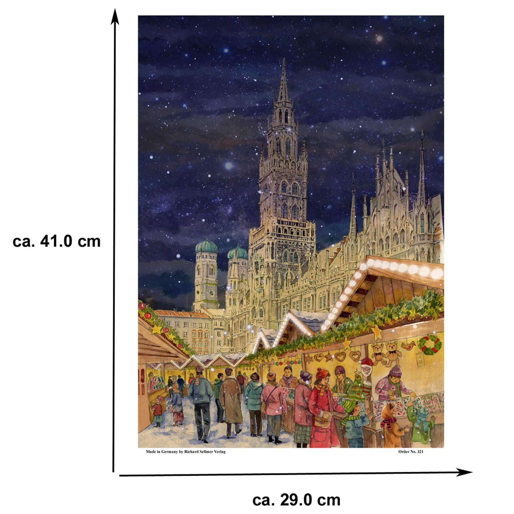 Calendario de Adviento "Múnich Marienplatz"