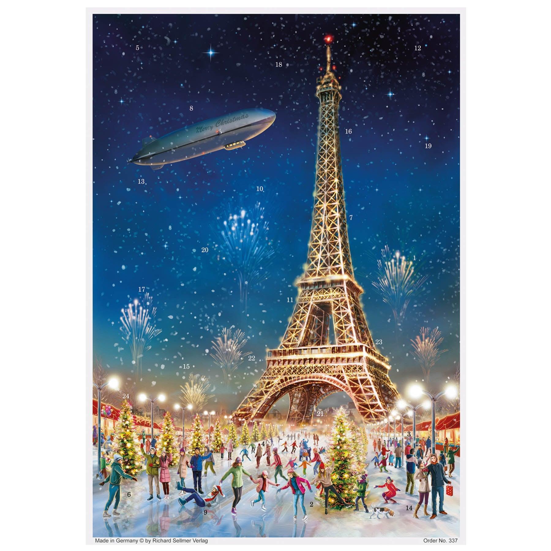 Calendario de Adviento "Paris Eiffelturm"