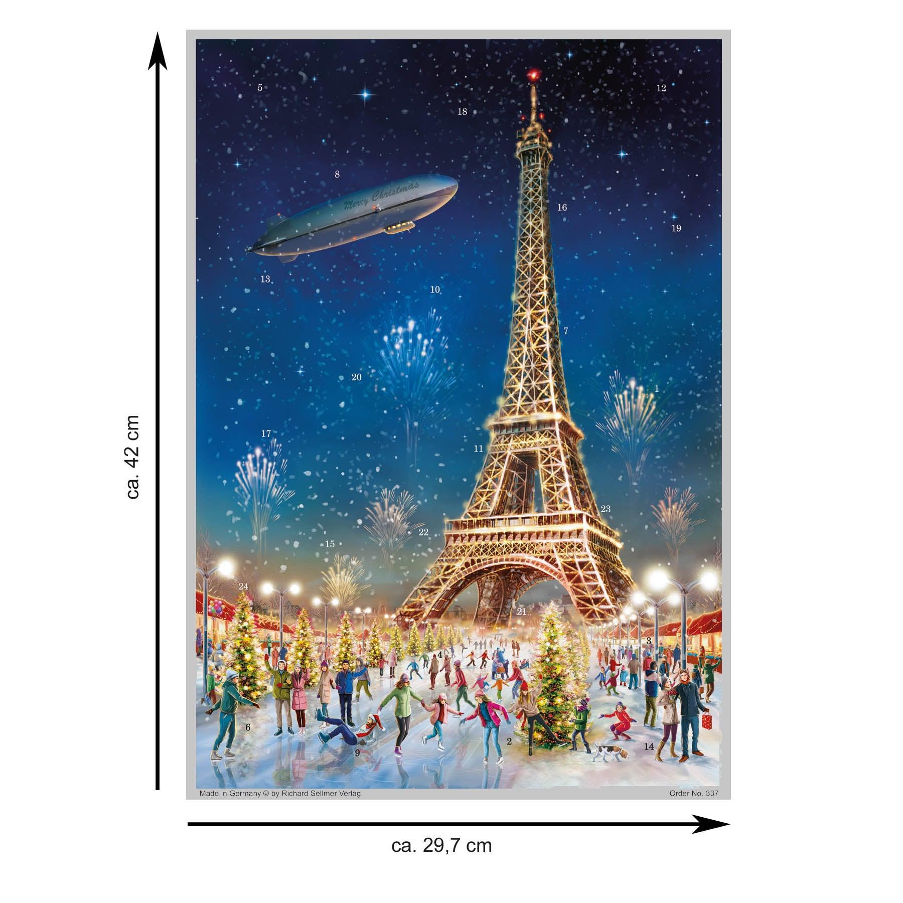 Calendario de Adviento "Paris Eiffelturm"