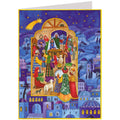 Tarjeta postal calendario de adviento A5 "Navidad en Belén"