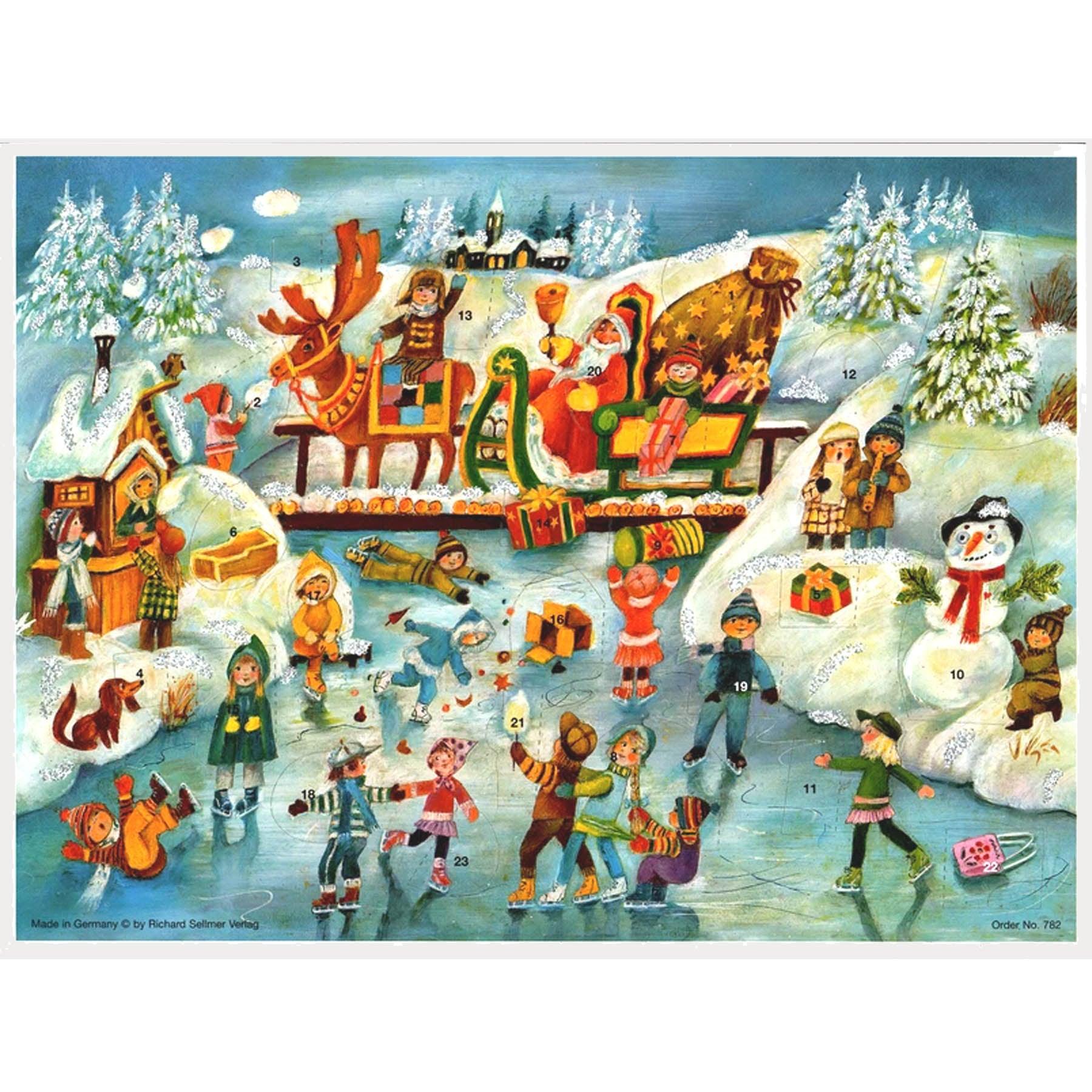 Calendario de Adviento "Diversión al patinar sobre hielo"