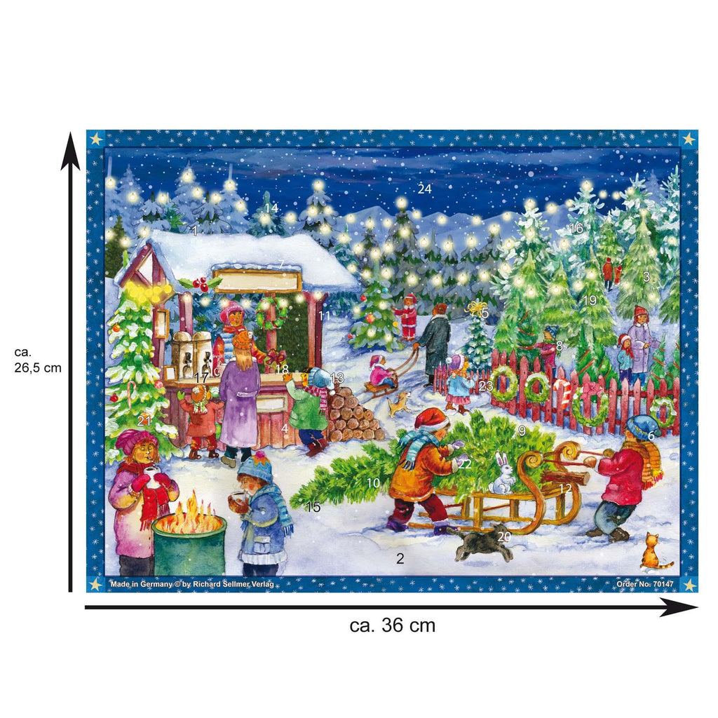 Calendario de Adviento "Venta de Árboles de Navidad"
