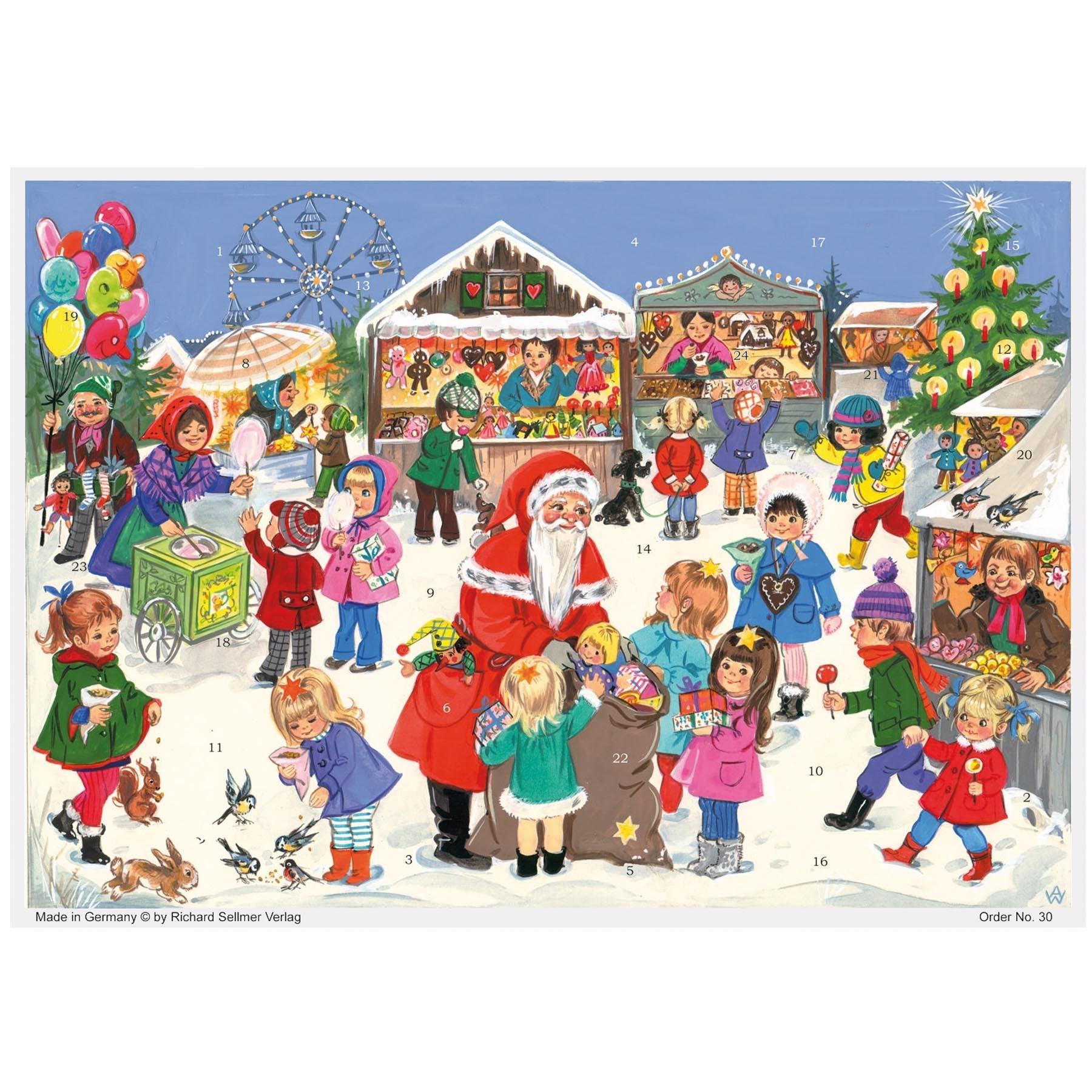 Calendario de Adviento "Weihnachtsjahrmarkt"
