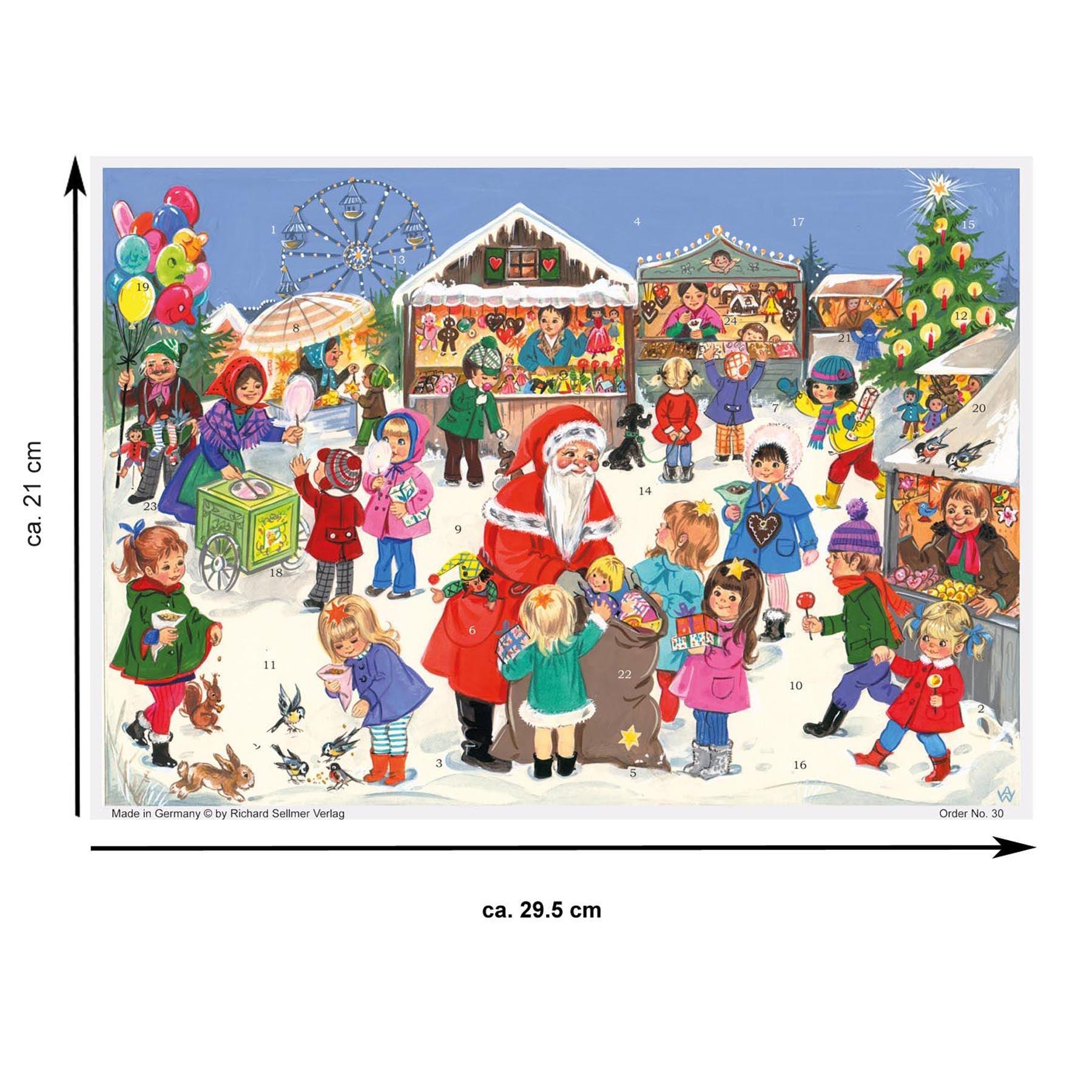 Calendario de Adviento "Weihnachtsjahrmarkt"