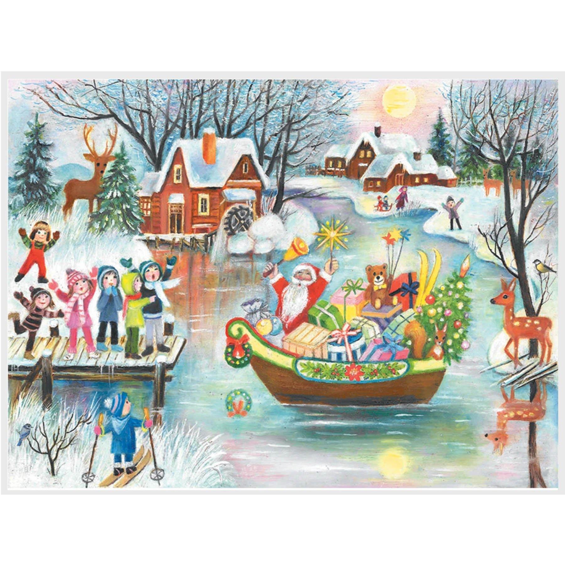 Calendario de Adviento "Papá Noel en el bote"