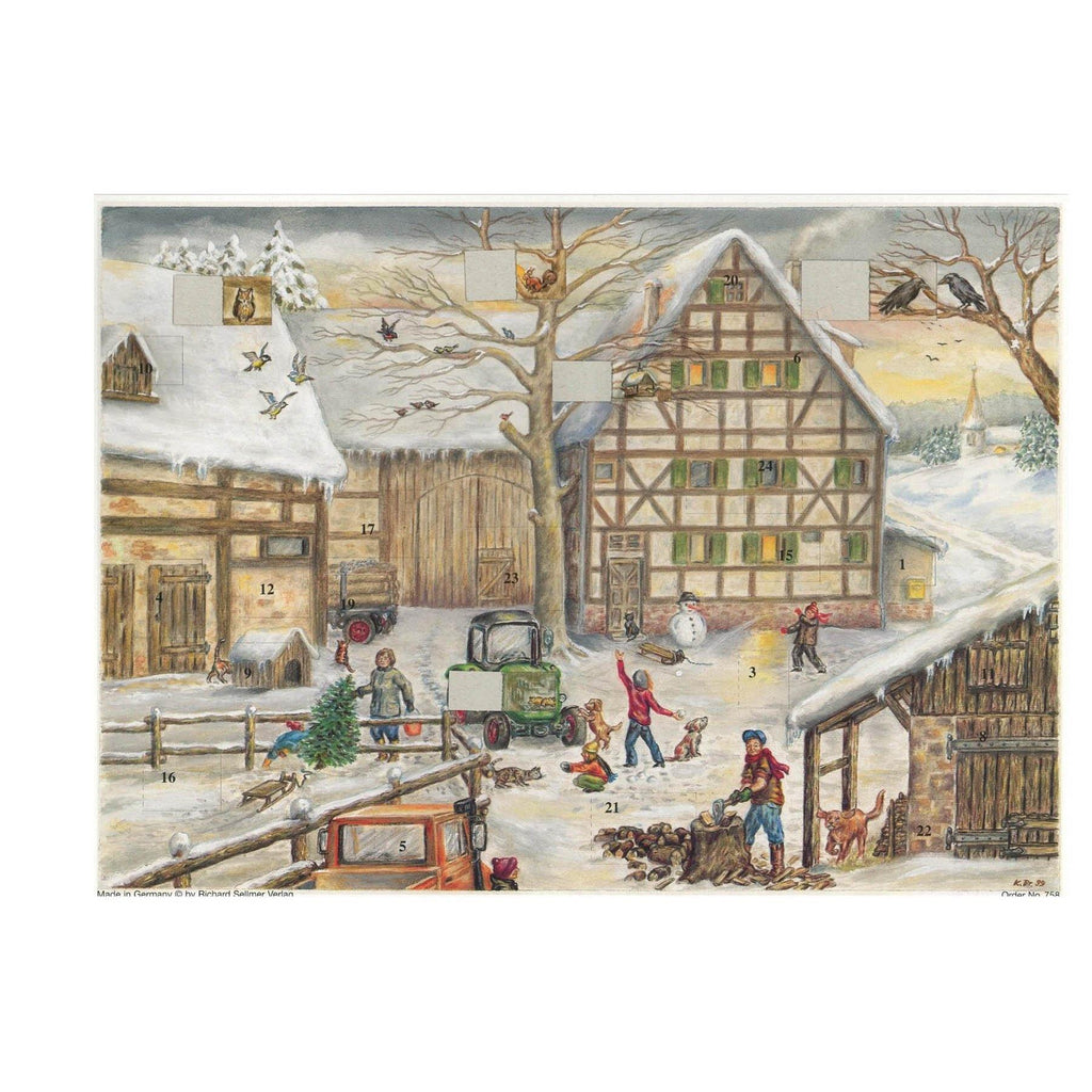 Calendario de Adviento "Invierno en la granja"