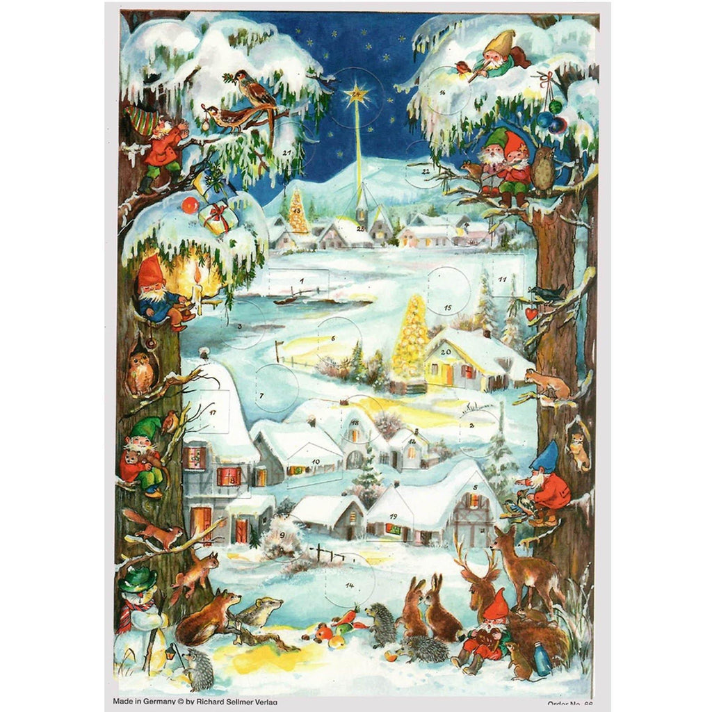 Calendario de Adviento "Pueblo Invernal"