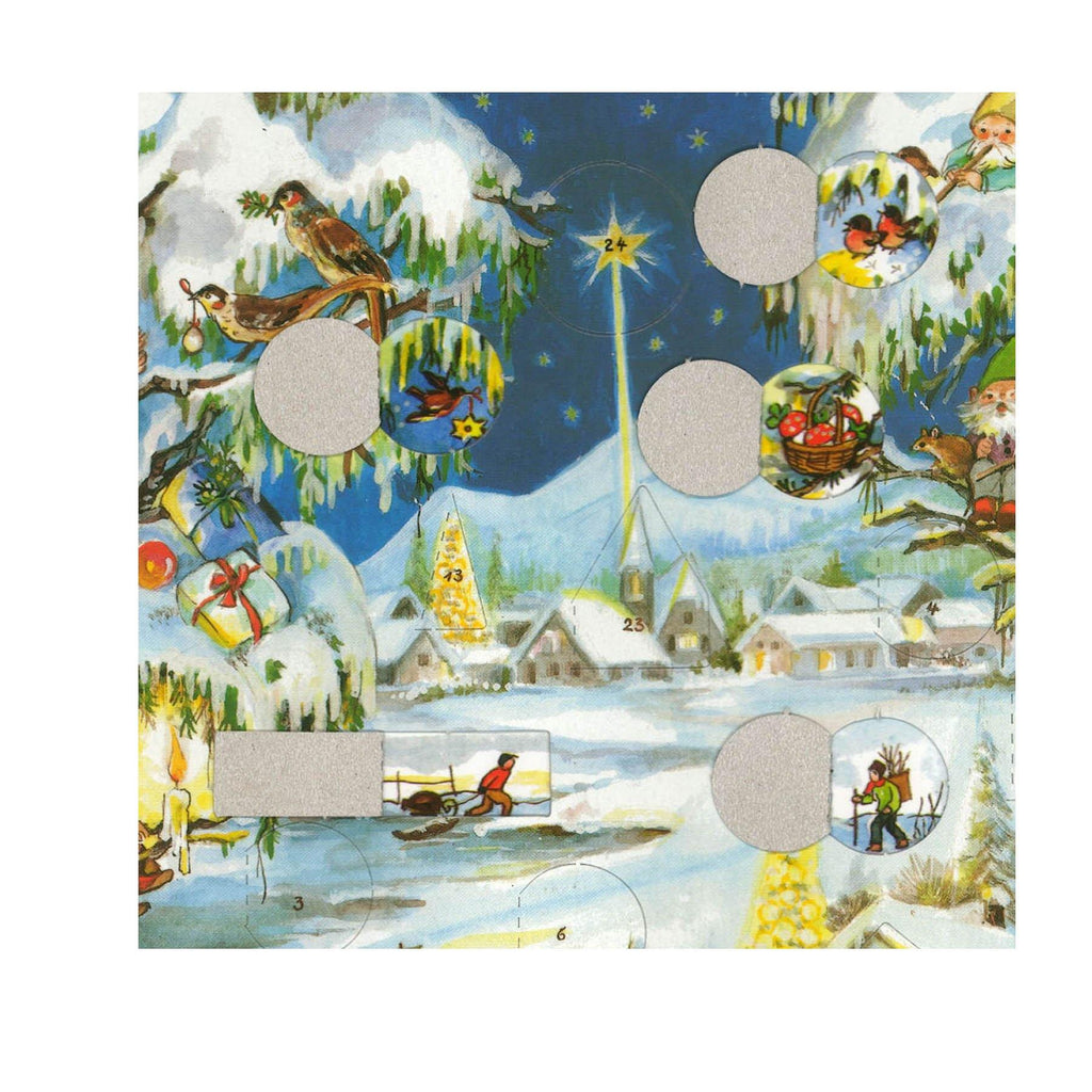 Calendario de Adviento "Pueblo Invernal"