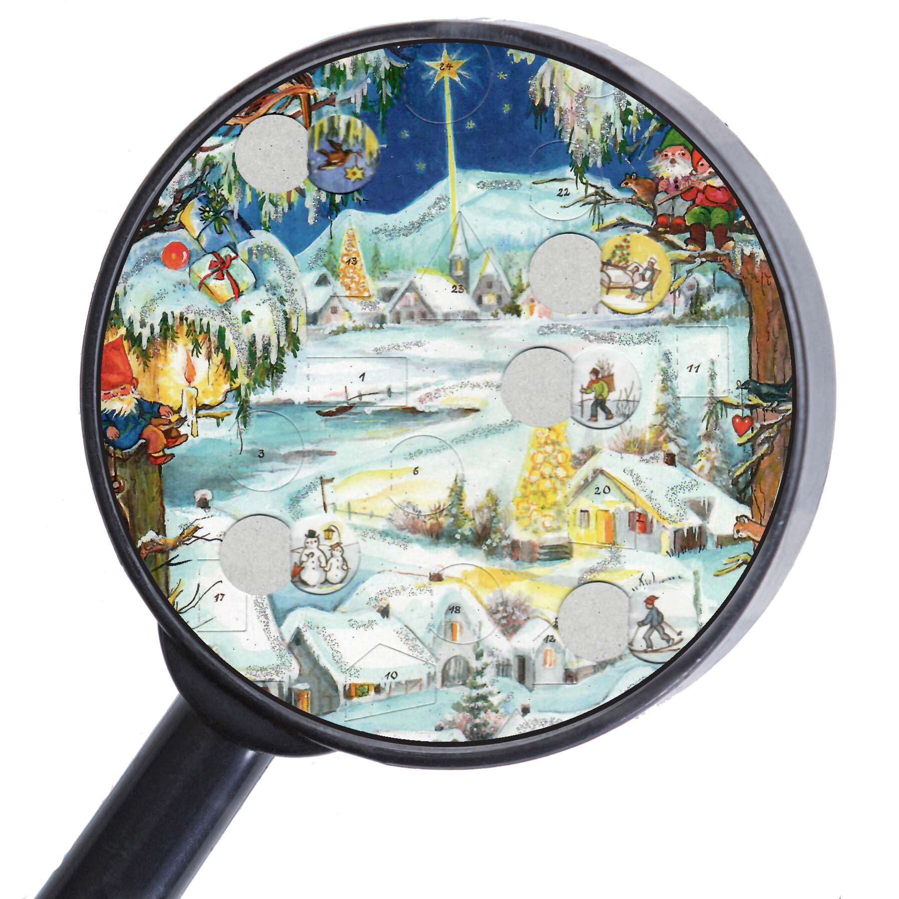 Calendario de Adviento "Pueblo Invernal"