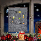 Calendario de Adviento para colorear "Hornear con Papá Noel"
