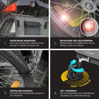 KESSER® Przyczepka rowerowa dla dzieci Sport-RX 2w1 z funkcją jazdy Przyczepka rowerowa dla dzieci + 5-punktowy pas bezpieczeństwa 360°