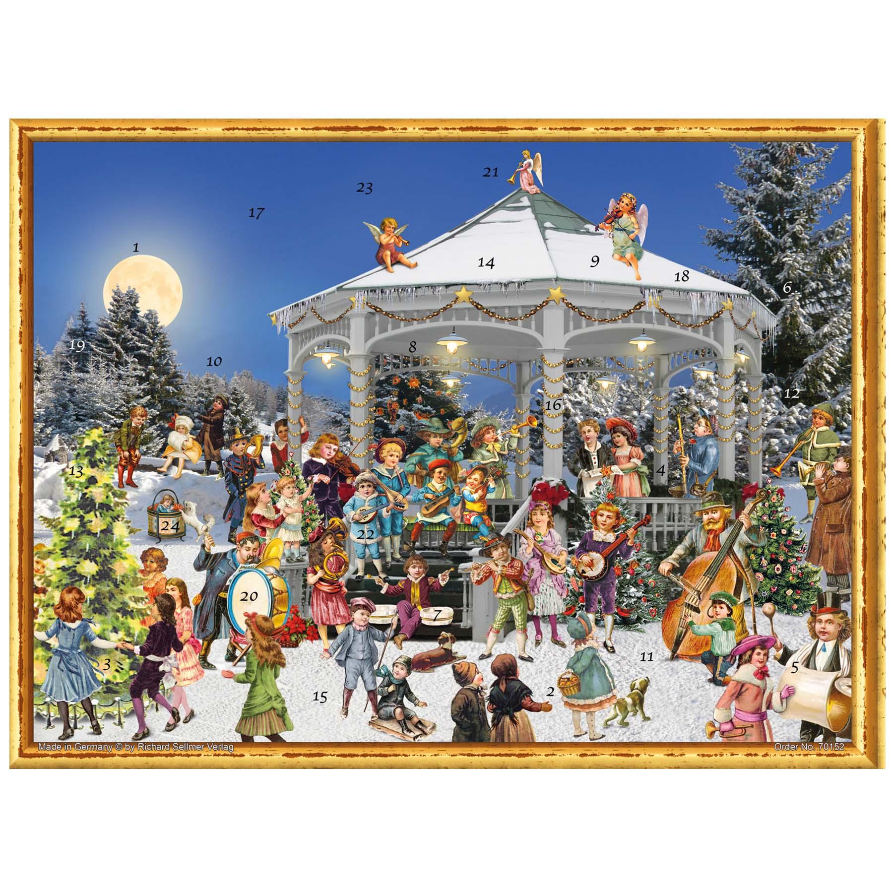 Calendario de Adviento de papel "Am Pavillon"
