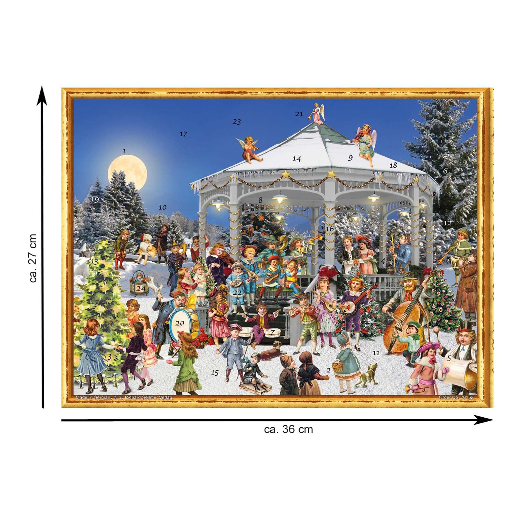 Calendario de Adviento de papel "Am Pavillon"