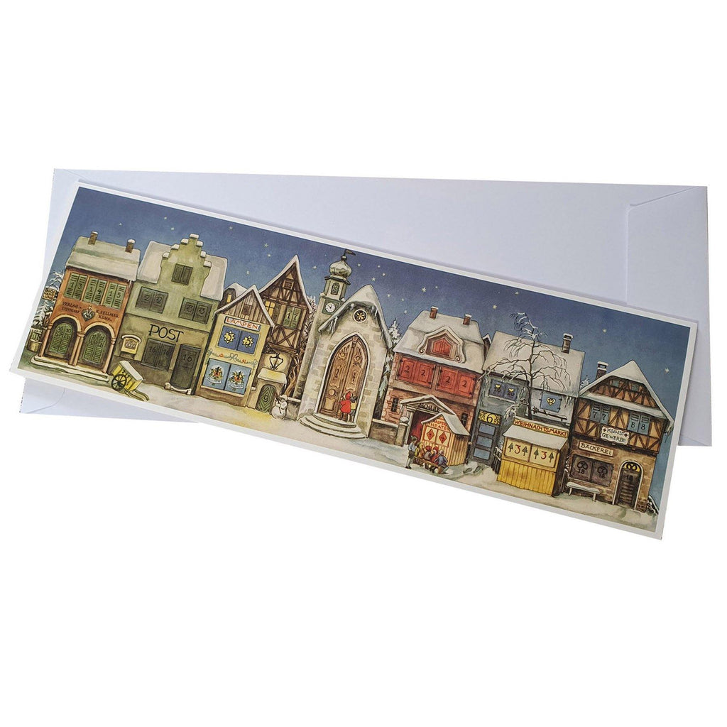 Calendario de Adviento de postales "La pequeña ciudad"