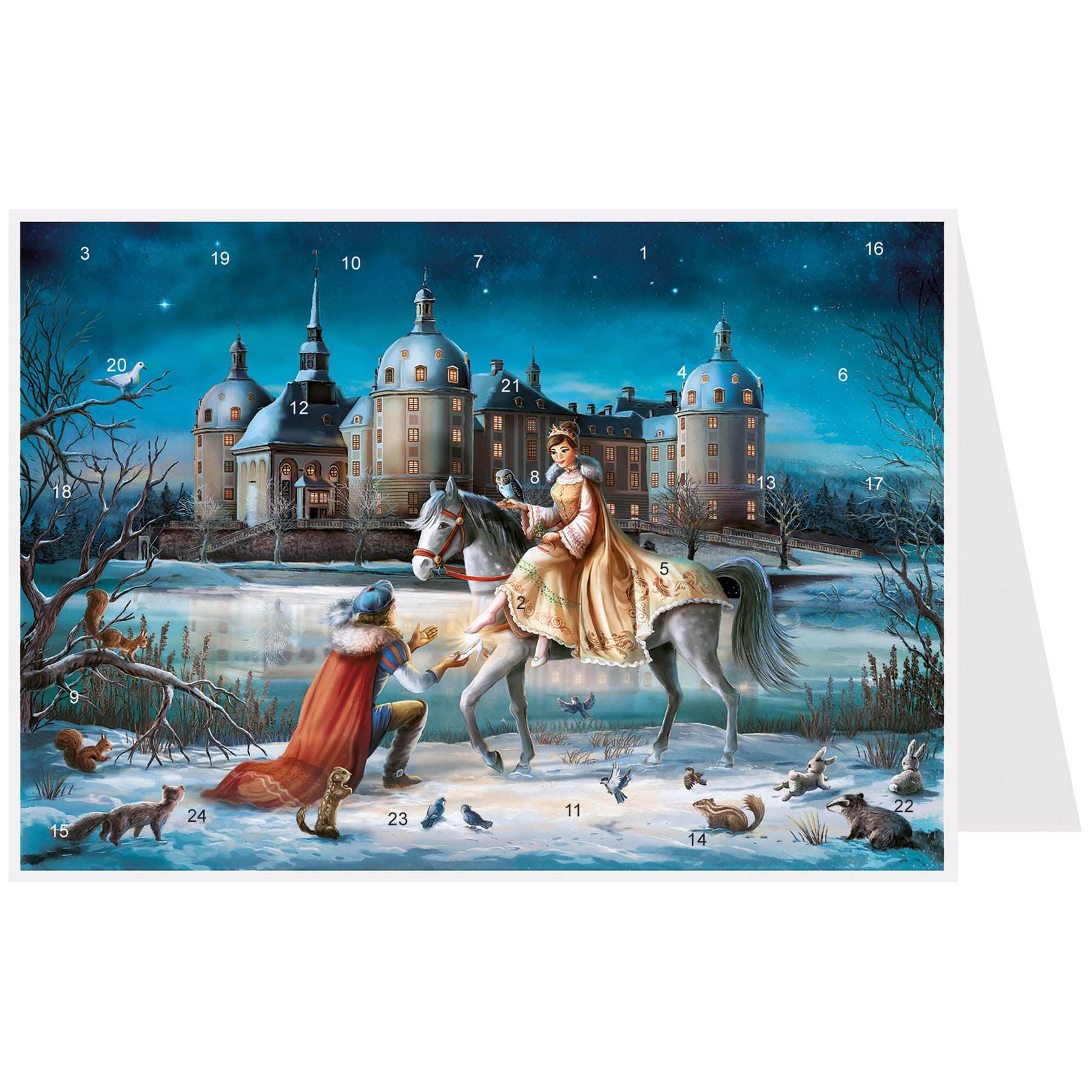 Calendario de Adviento de postales "Moritzburg"