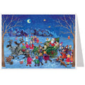 Calendario de Adviento de postales "Paseo en trineo con Papá Noel"