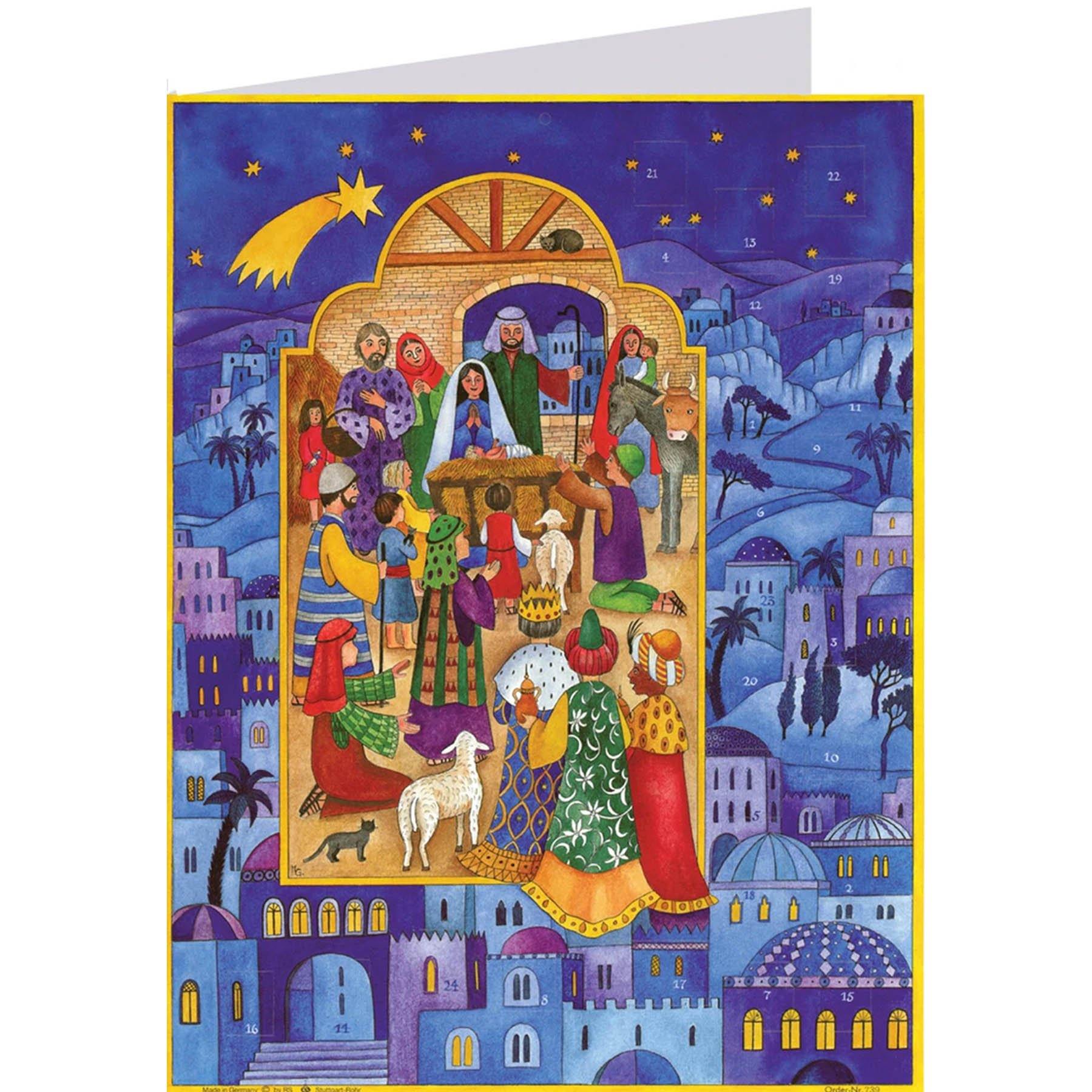 Calendario de Adviento de postales "Navidad en Belén"