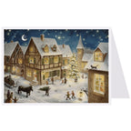 Calendario de Adviento de postales "Nochebuena en el pueblo"