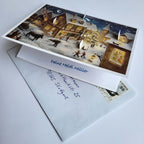 Calendario de Adviento de postales "Nochebuena en el pueblo"