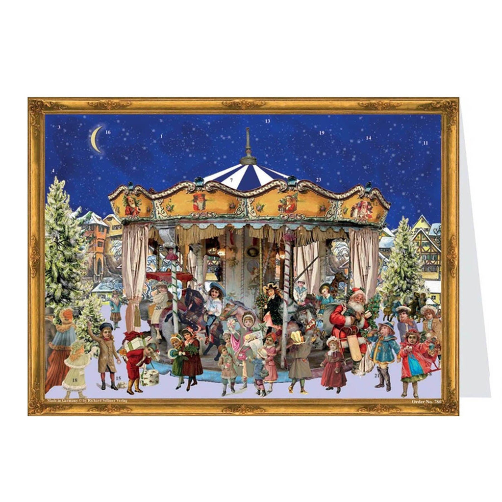 Calendario de Adviento de postales "Carrusel de Navidad"