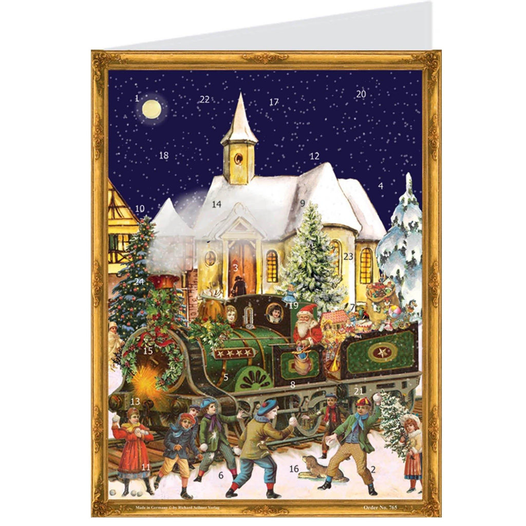 Calendario de Adviento de postales "Tren de Navidad"