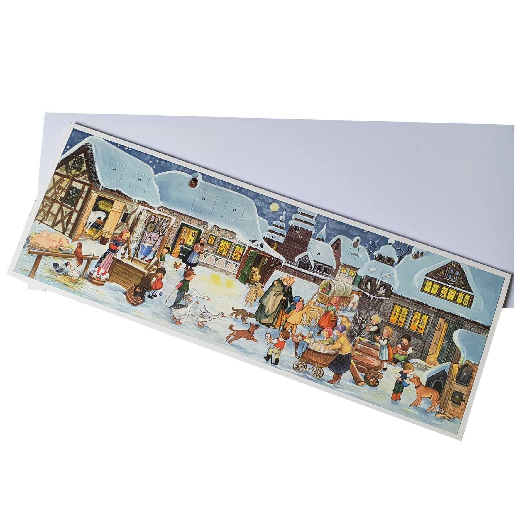 Calendario de Adviento de postales "Invierno en el campo"