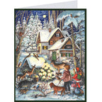 Calendario de Adviento de postales "Invierno con los animales"