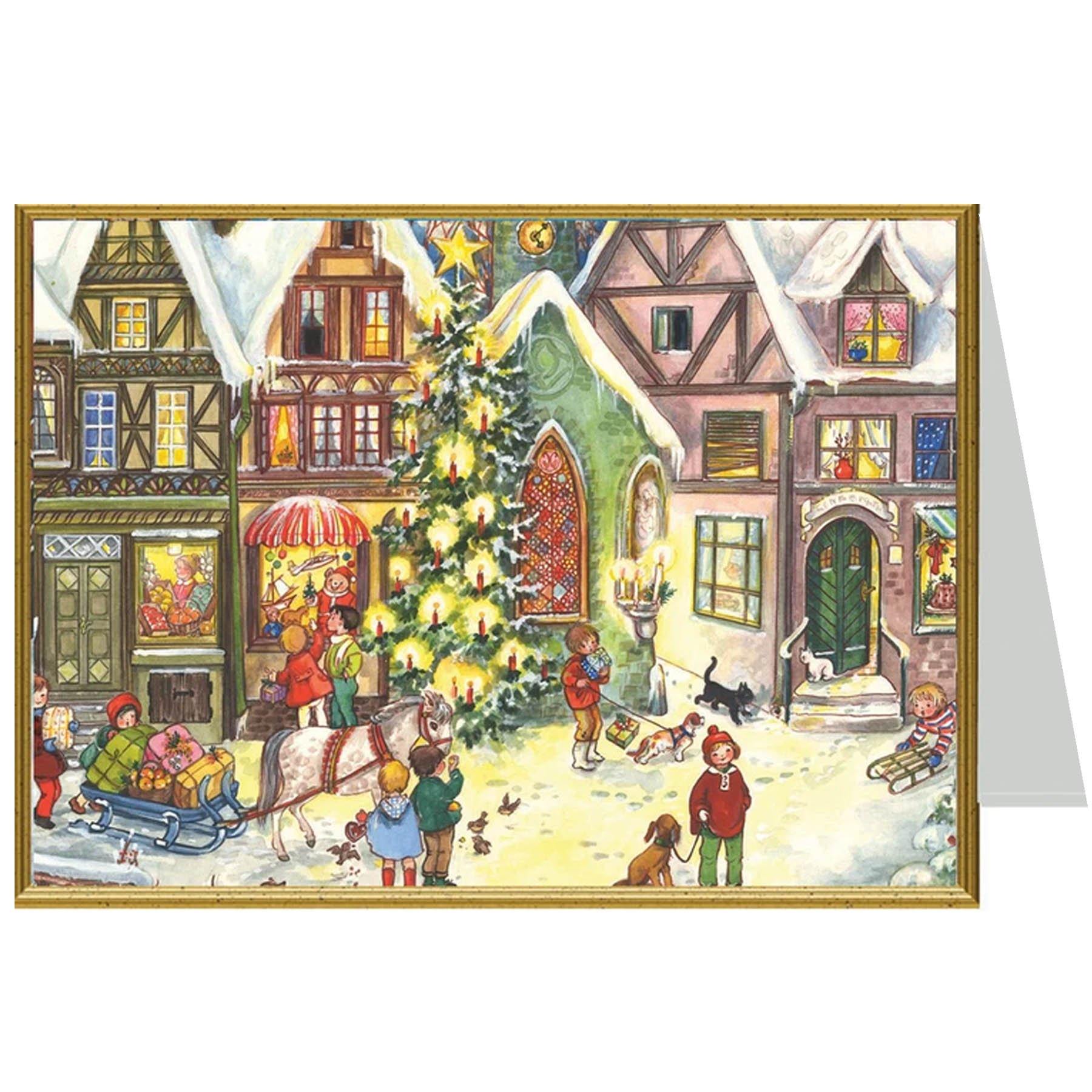 Tarjeta de Navidad "An der Stadtmauer"