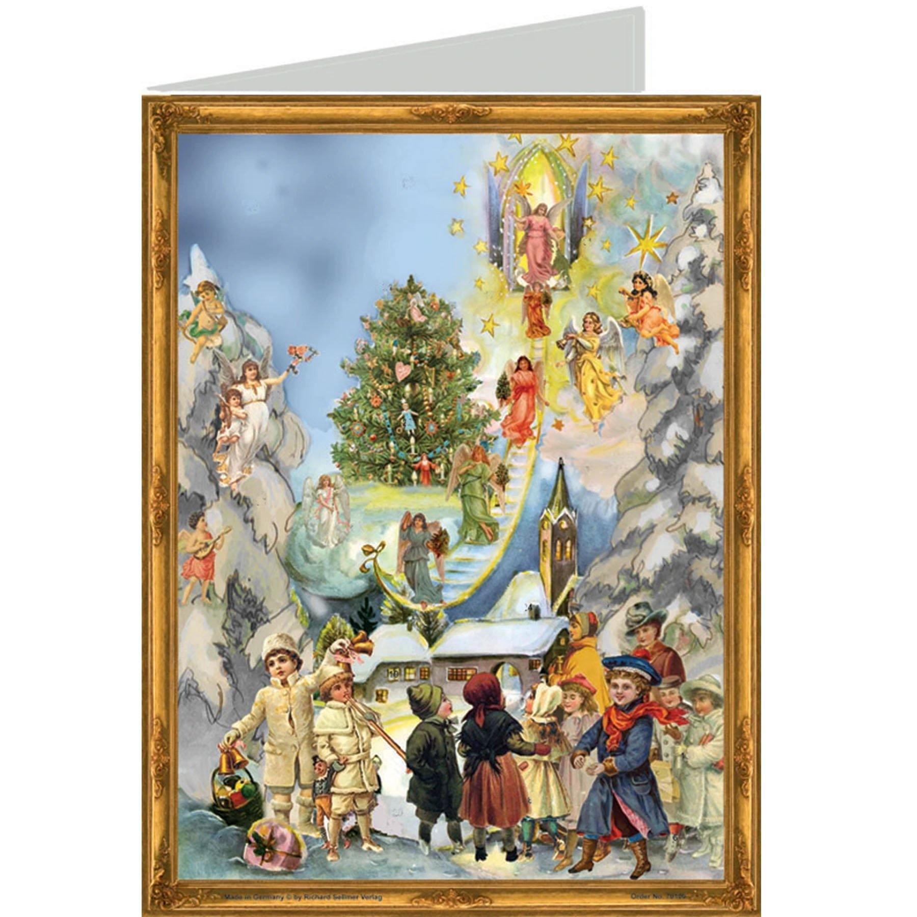 Tarjeta de Navidad "En la escalera al cielo"
