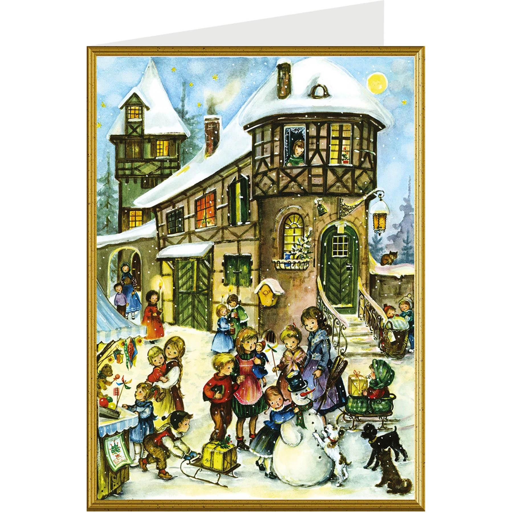 Tarjeta de Navidad "Alegría en la nieve"