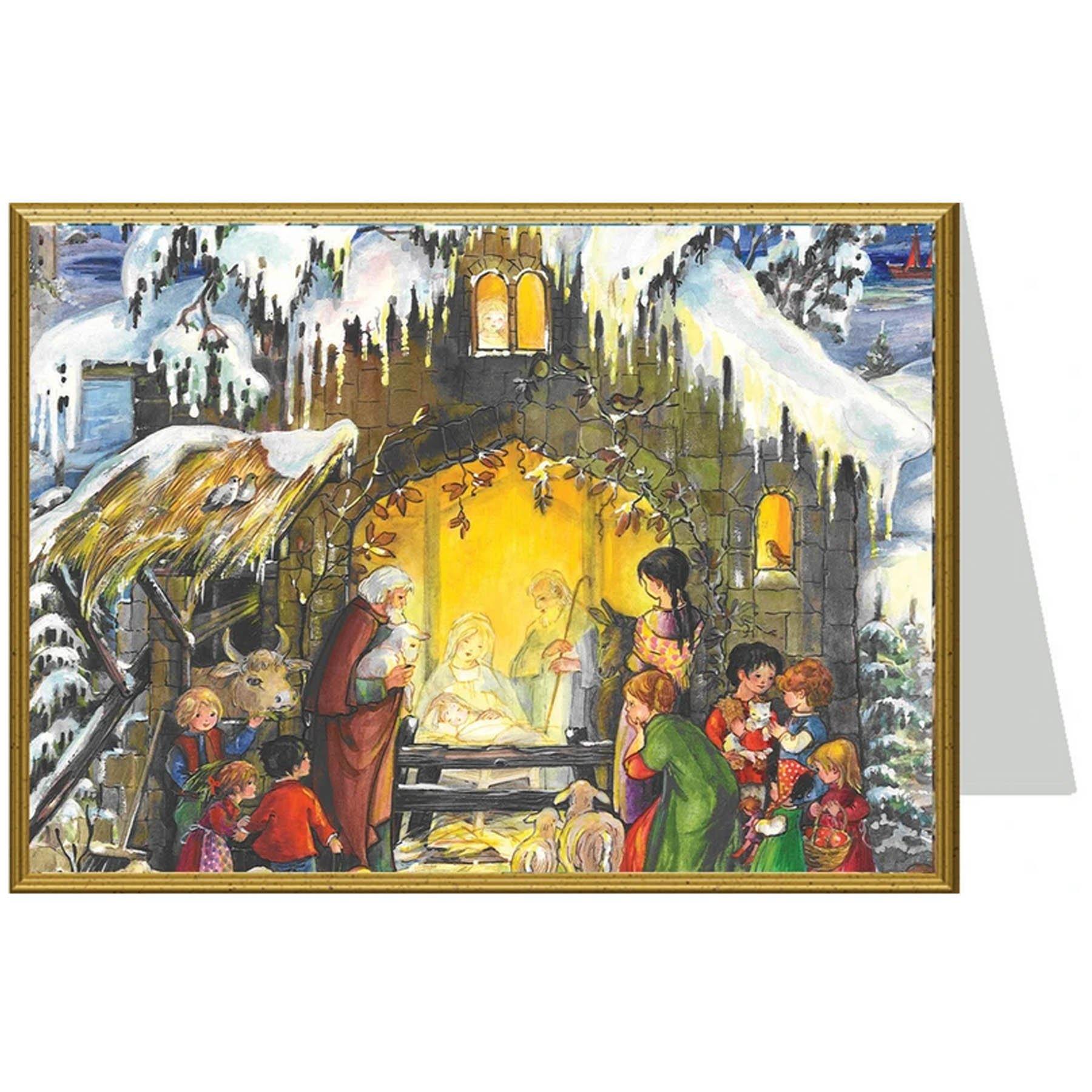 Tarjeta de Navidad "Jesús ha nacido"