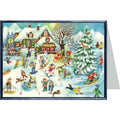 Tarjeta de Navidad "Cabaña de Esquí"