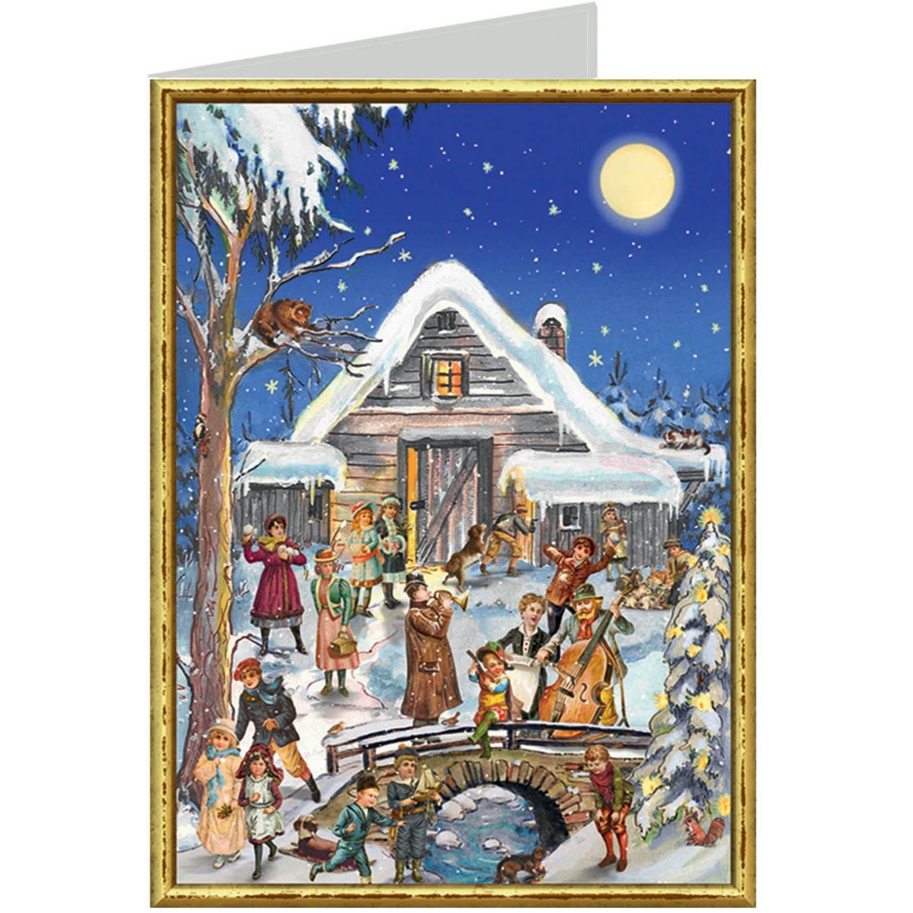 Tarjeta de Navidad "Músicos Navideños"